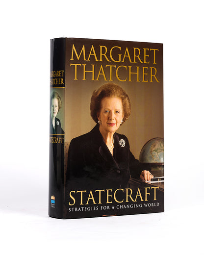 A fine first edition copy of Statecraft by Margaret Thatcher, signed by Baroness Thatcher on the title-page