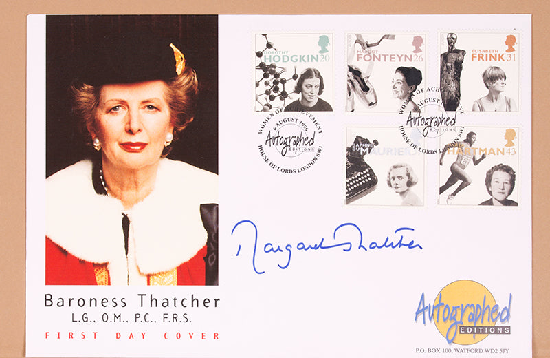 A fine first edition copy of Statecraft by Margaret Thatcher, signed by Baroness Thatcher on the title-page