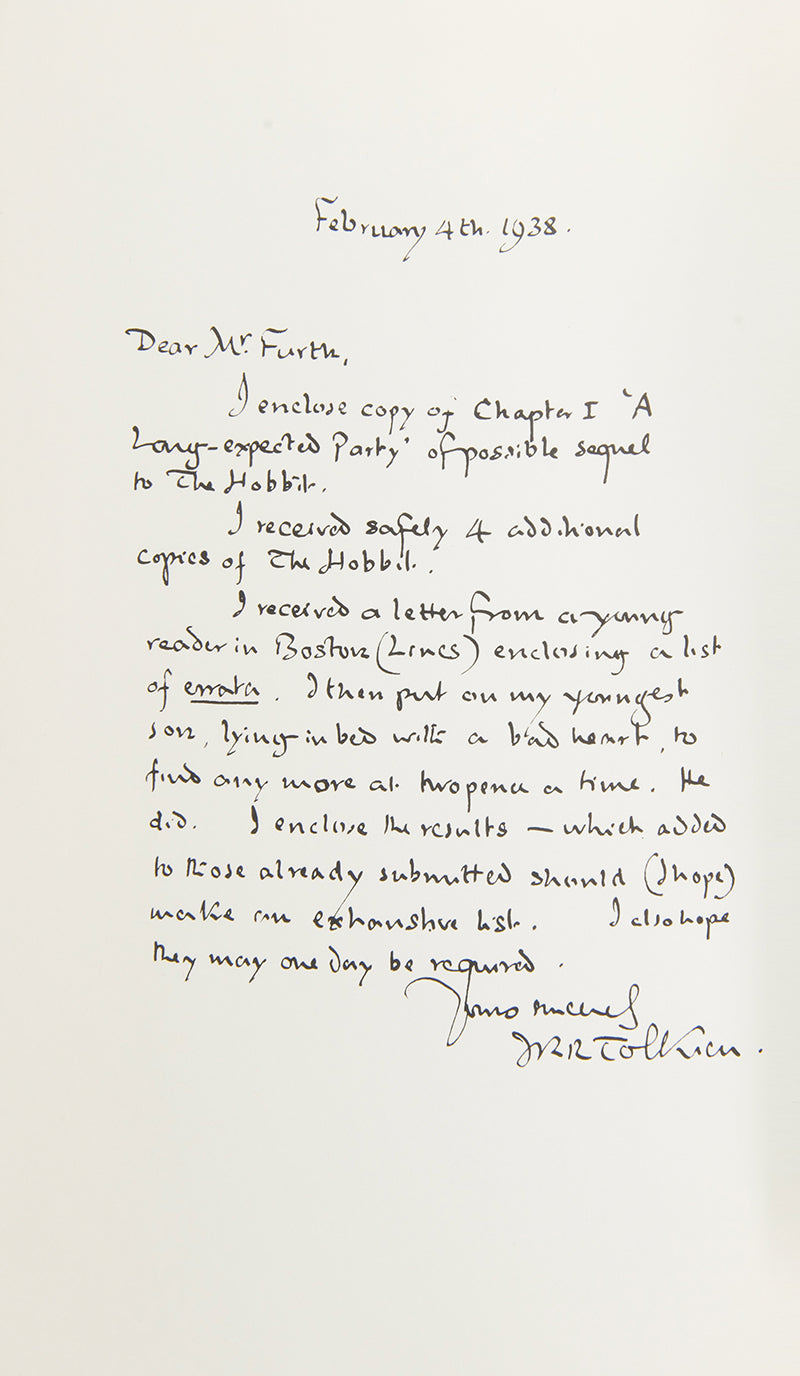 The first edition, first impression of the collected letters of J.R.R. Tolkien