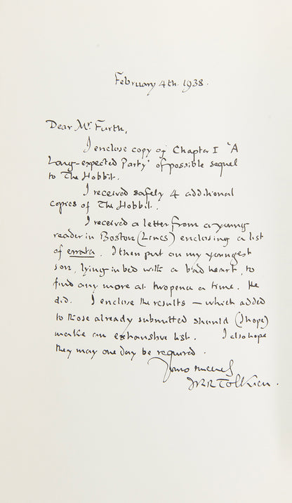 The first edition, first impression of the collected letters of J.R.R. Tolkien