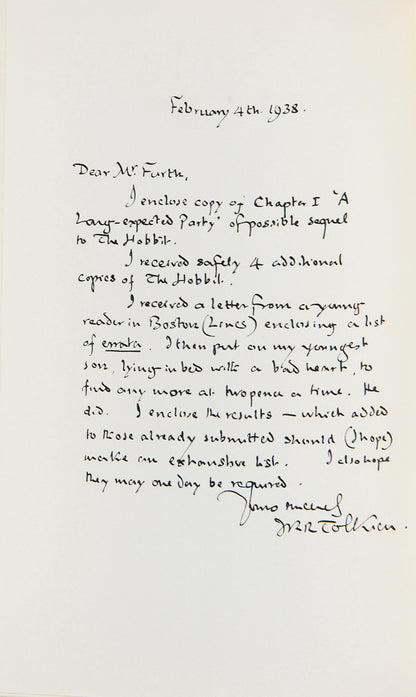 The first edition, first impression of the collected letters of J.R.R. Tolkien.