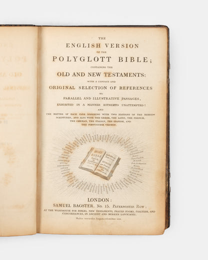 A well-preserved example of Samuel Bagtser's English-language polyglott Bible