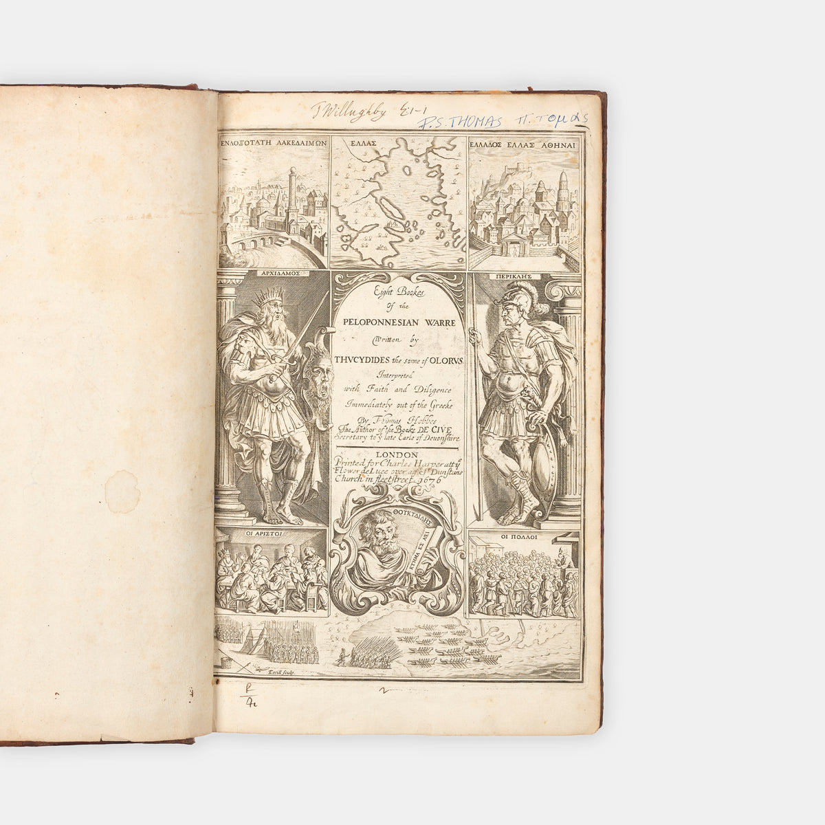 The final lifetime edition of Thomas Hobbes's English-language translation of Thucydides History of the Grecian War