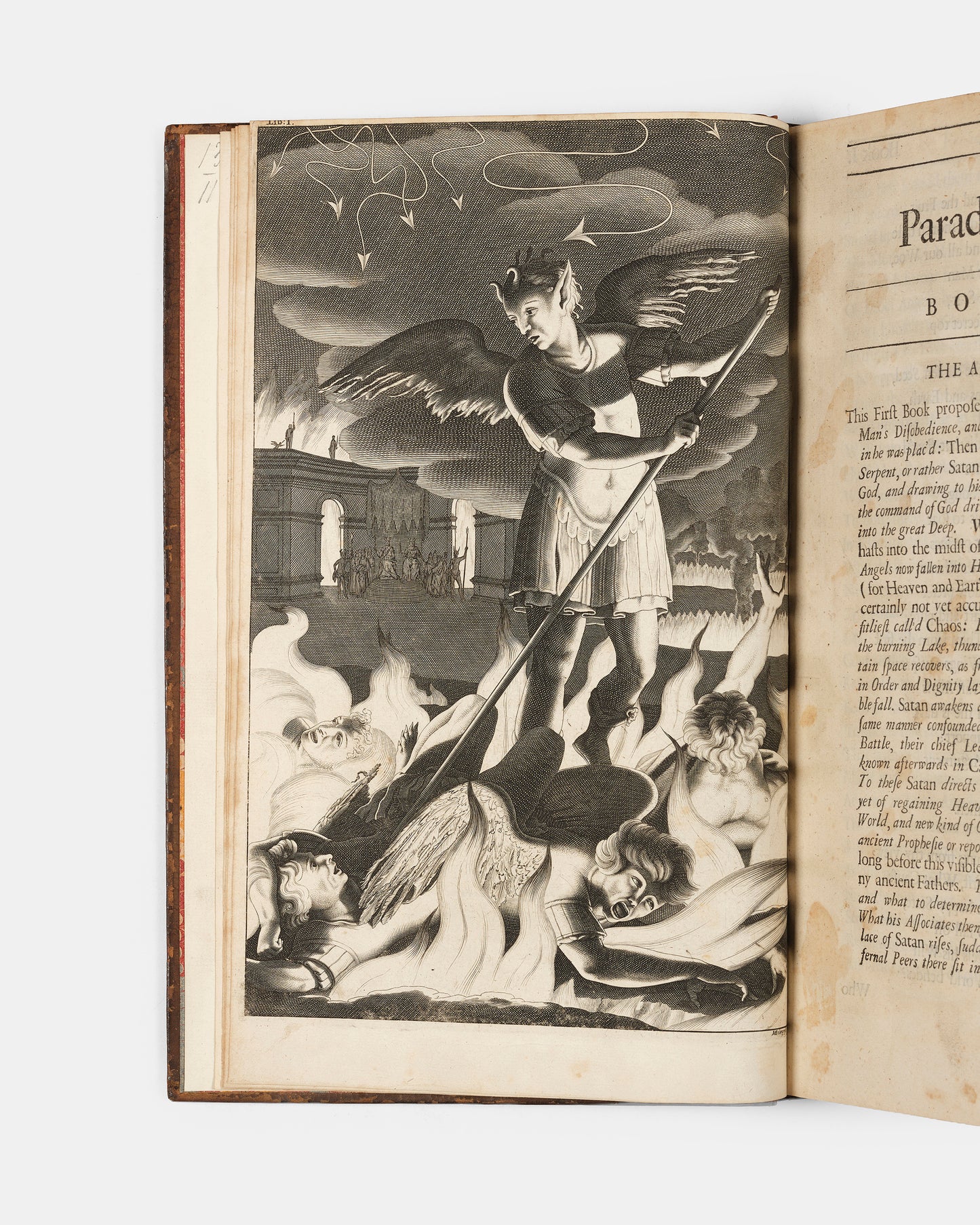 The fifth edition, and second illustrated of Milton's blank verse epic poen retelling the story of teh Fall of Man, Paradise Lost
