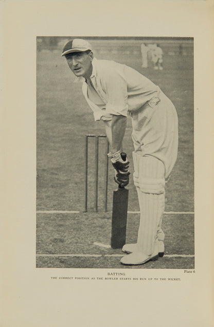 An excellent, deluxe edition of The Game of Cricket from 1930, featuring 41 plates as well as contributions from cricketers such as Douglas (D.R.) Jardine, Evelyn (E.G.) Martin and Walter (W.B.) Franklin. 