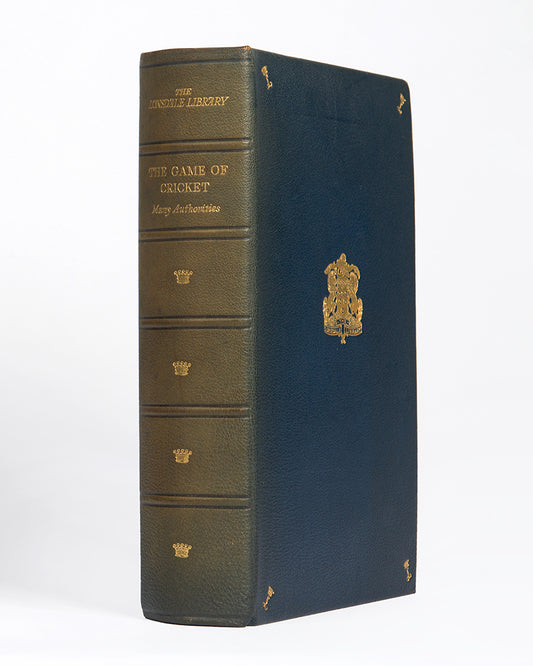An excellent, deluxe edition of The Game of Cricket from 1930, featuring 41 plates as well as contributions from cricketers such as Douglas (D.R.) Jardine, Evelyn (E.G.) Martin and Walter (W.B.) Franklin. 