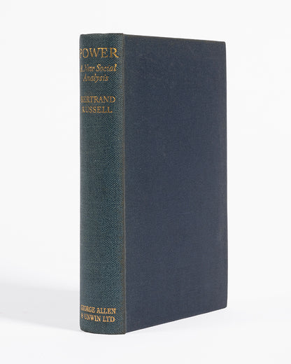 First edition, first printing of Bertrand Russell's Power.