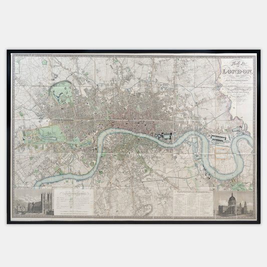 Map of London made from an actual Survey made in the Years 1824, 1825, & 1826. By C. and J. Greenwood,