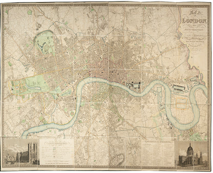 Map of London made from an actual Survey made in the Years 1824, 1825, & 1826. By C. and J. Greenwood,