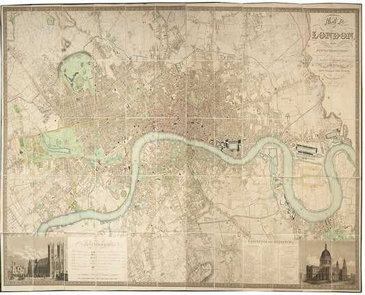 Map of London made from an actual Survey made in the Years 1824, 1825, & 1826. By C. and J. Greenwood,