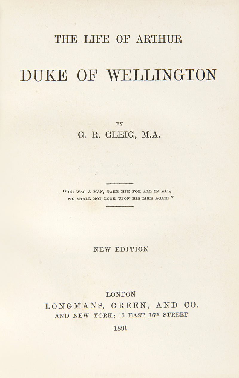 This revised edition from 1891 was bound for the Bedford Modern School and features their armorial and bookplate. 