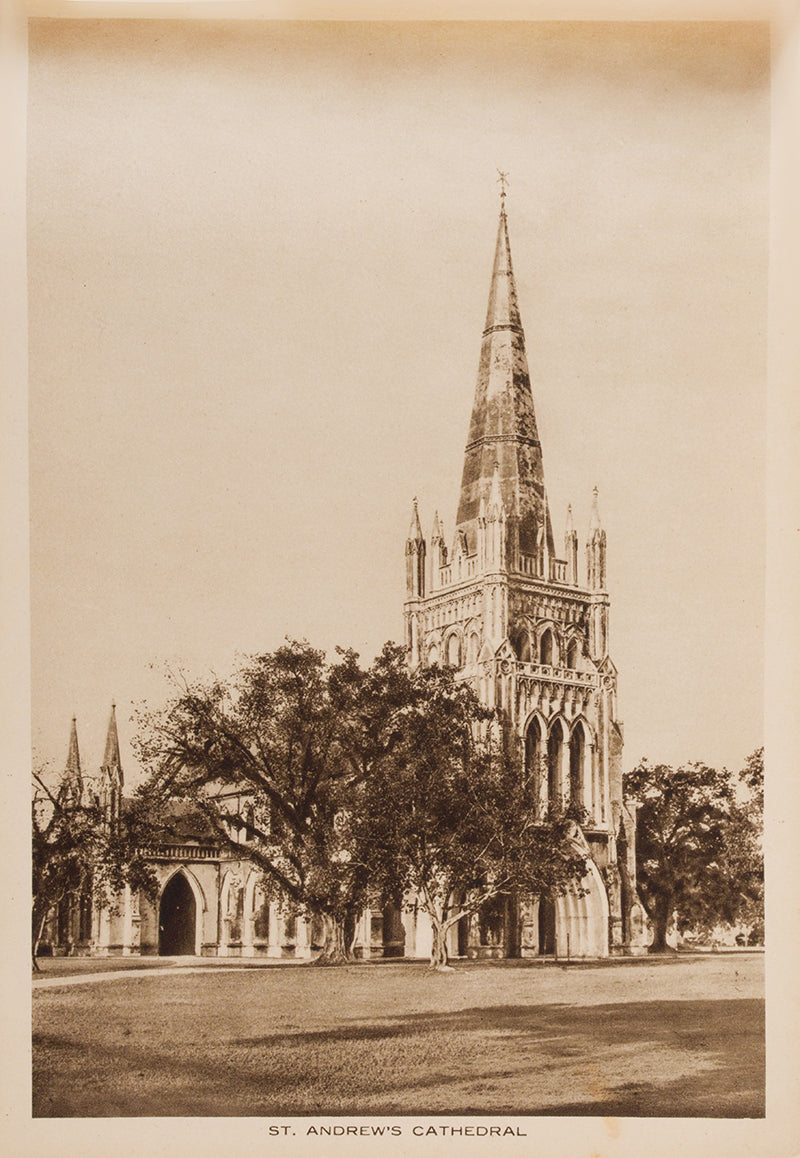 Sunny Singapore, published by Kelly and Walsh, containing views of Singapore including the Raffles Hotel, Government House, and other important buildings of the city.