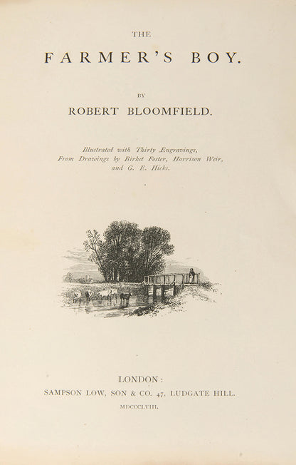 A charmingly illustrated copy of Robert Bloomfield's seminal work. 