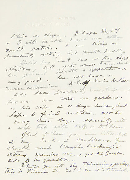 First edition of The Experiences of a Military Attaché in the Balkans by H. D. Napier, with signed letters by the author and another from the Balkan MOI during WWII.
