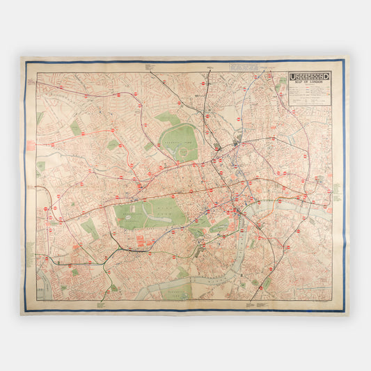 London Transport Underground. Map of London.