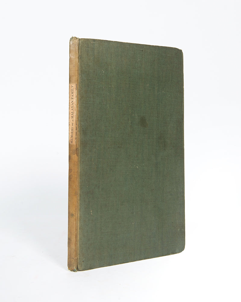 Sir Thomas Phillipps's copy of Memoirs of a Malayan Family by William Marsden, the first translation of this important Malaysian biography.