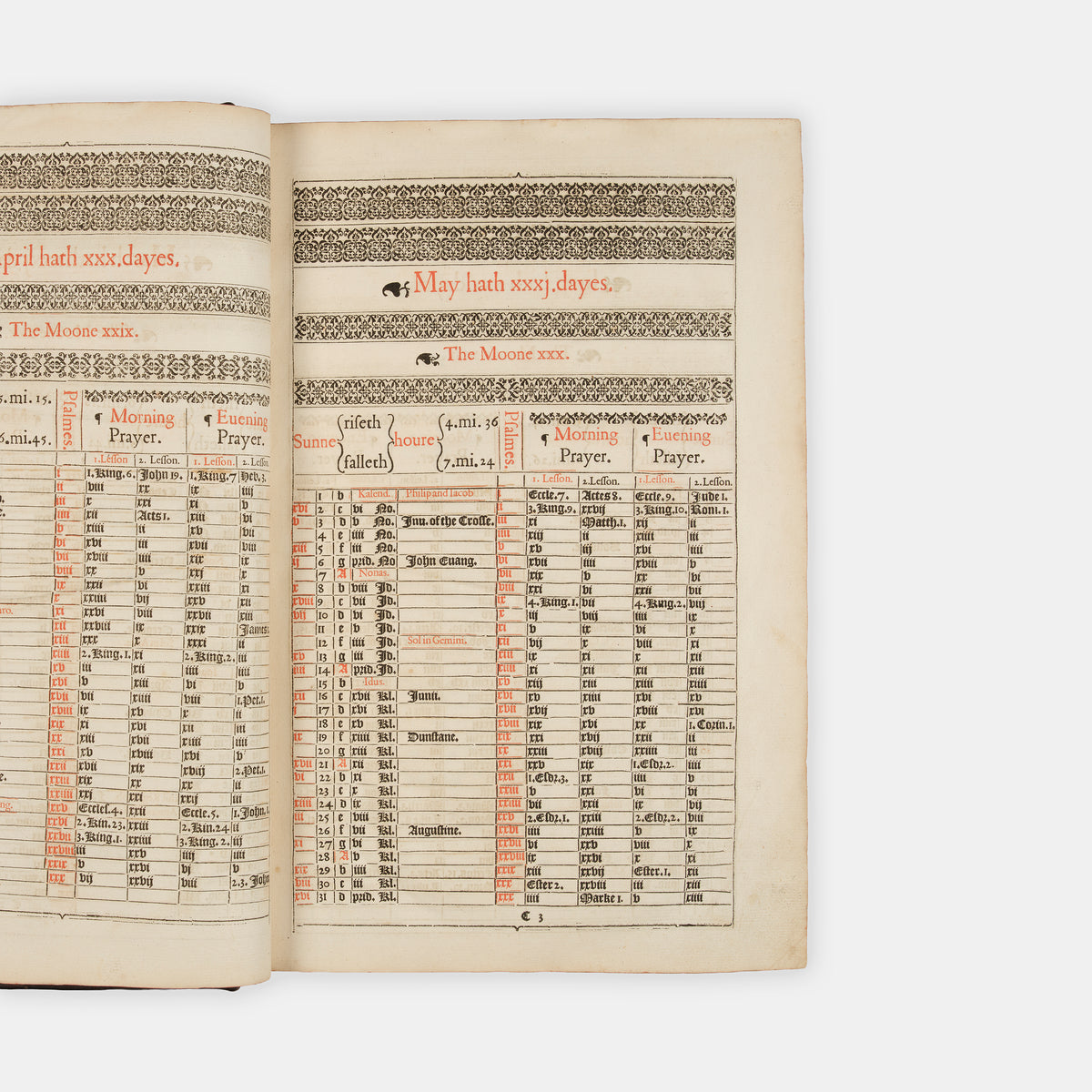 The first distinct folio edition of the King James Bible, complete in the contemporary blind-panelled calf binding with Speed's Genealogies, including his double-page map of Canaan