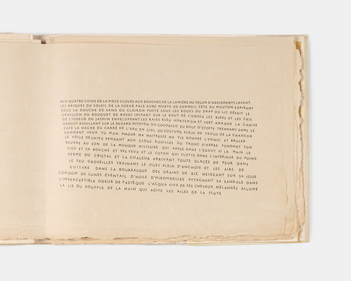 Signed by Iliazd and nine of the artists, including Picasso, Miro andErnst.
