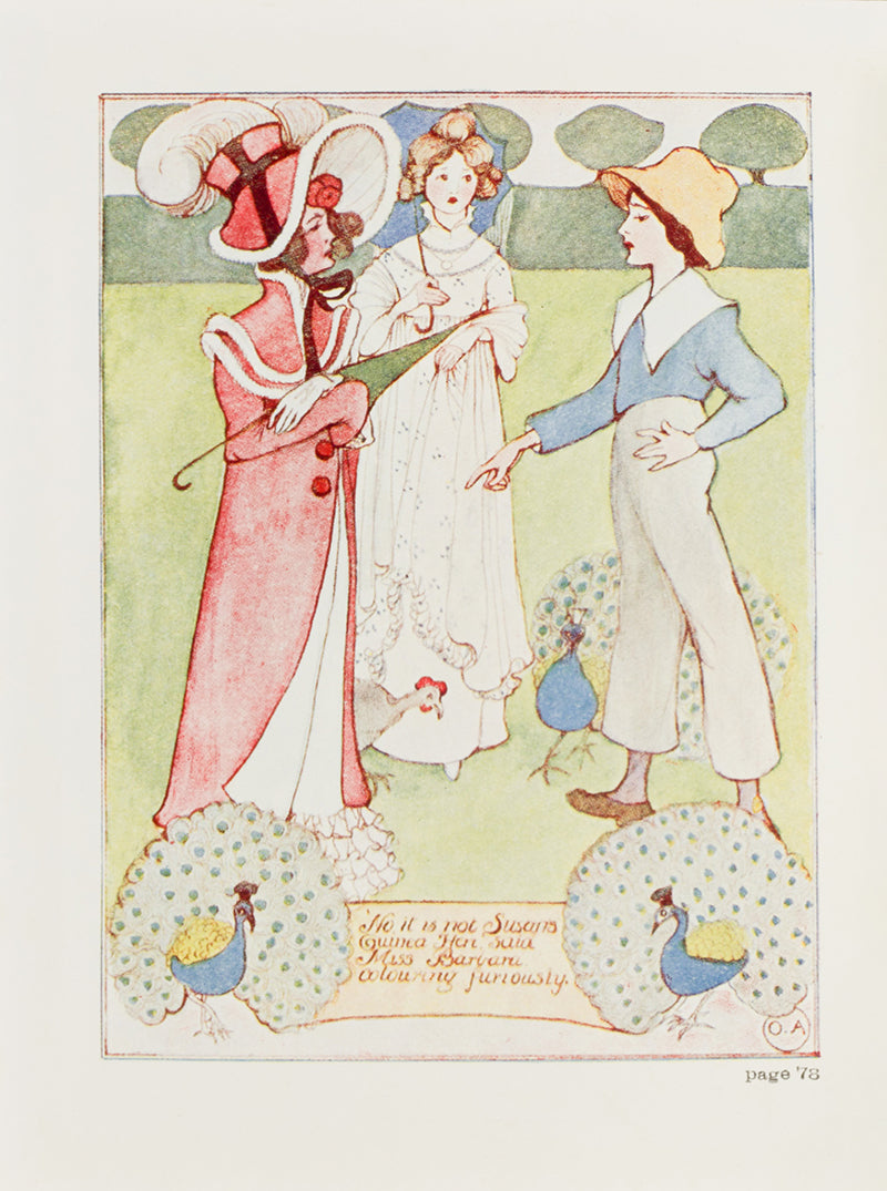 A wonderfully decorated copy of Simple Susan by Maria Edgeworth and illustrated by Olive Allen.