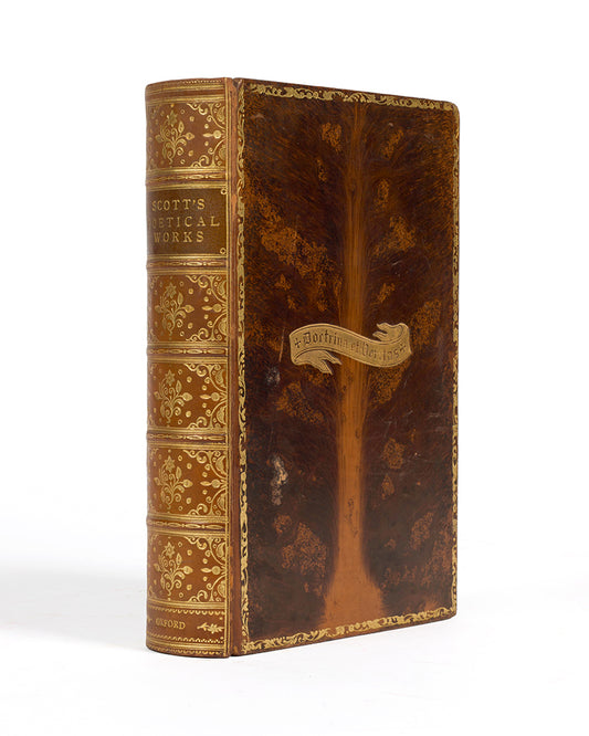 A scarce and highly regarded complete edition of Walter Scott's poetical works, finely bound in full tree calf.