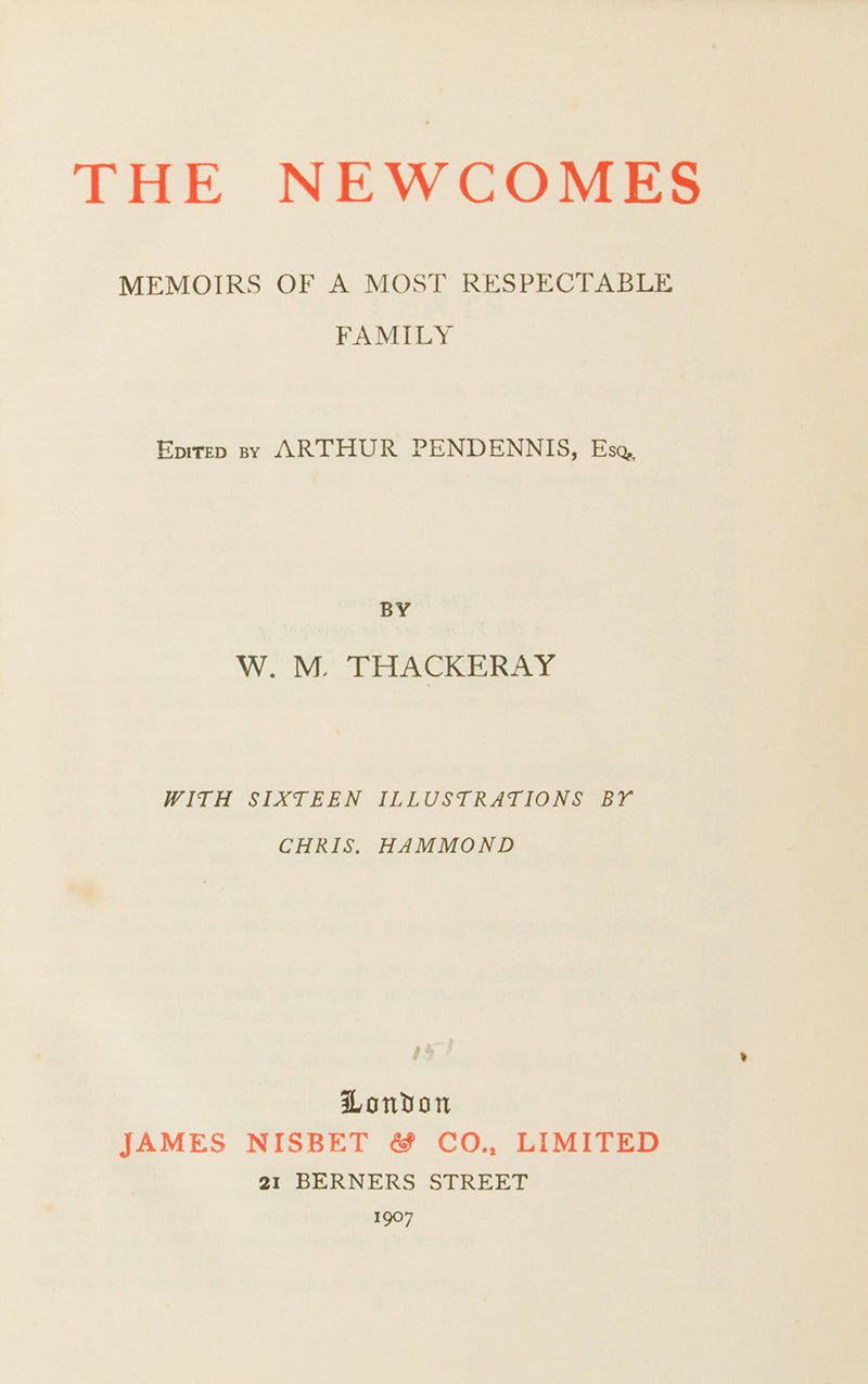 A wonderful, tree calf bound edition of Thackeray's seminal novel. 
