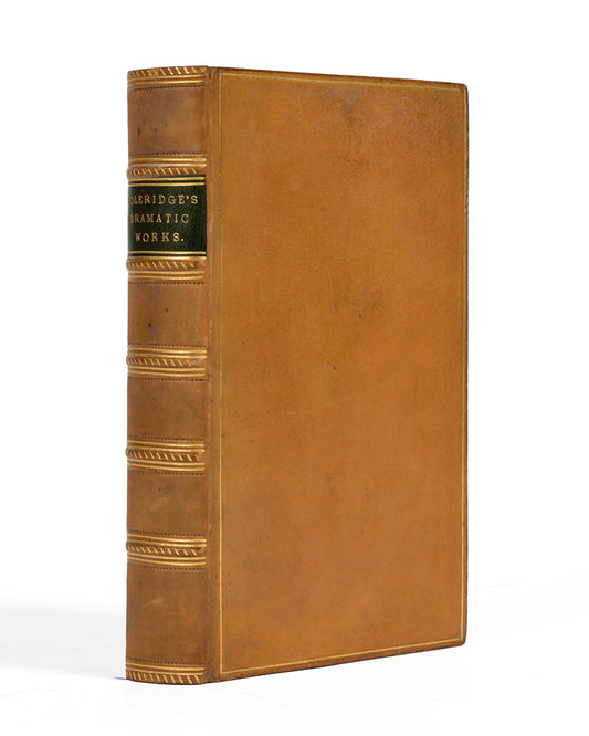 This finely bound edition combines the dramatic works of Samuel Taylor Coleridge into a single volume, and was curated by the poet's son, Derwent Coleridge. 