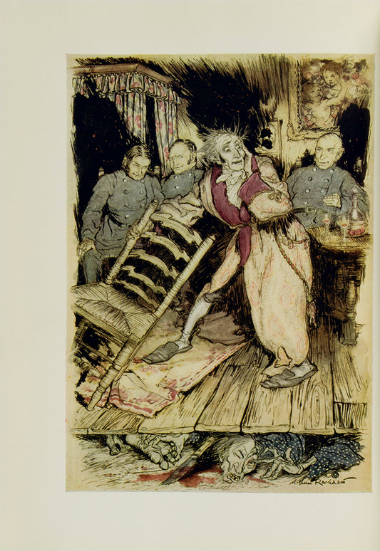 A beautifully decorated copy of Tales of Mystery and Imagination by Edgar Allan Poe and illustrated by Arthur Rackham.