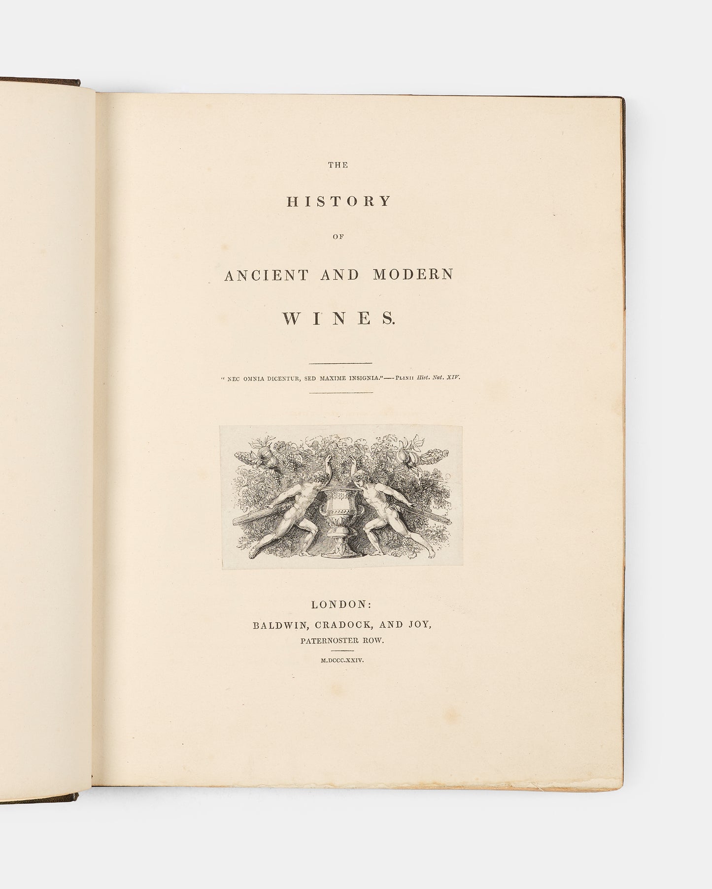 Finely bound by Sangorski & Sutcliffe, this first edition of Alexander's History of Ancient and Modern Wines traces the development of wine across centuries, from Ancient Greece to Languedoc. 