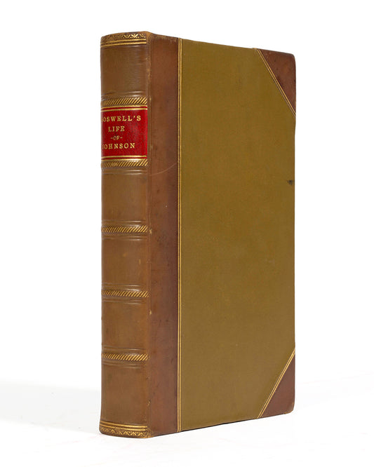 A fine copy of James Boswell's account of The Life of Samuel Johnson, a work often cited as the greatest biography in the English language. <br /><br />