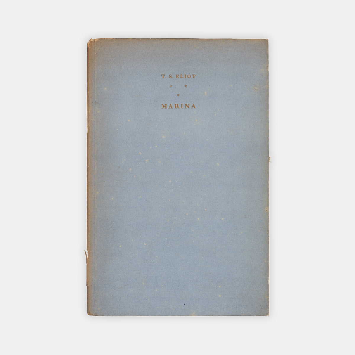 First edition of Marina by T.S. Eliot, one of 400 large-paper copies, signed by the author.