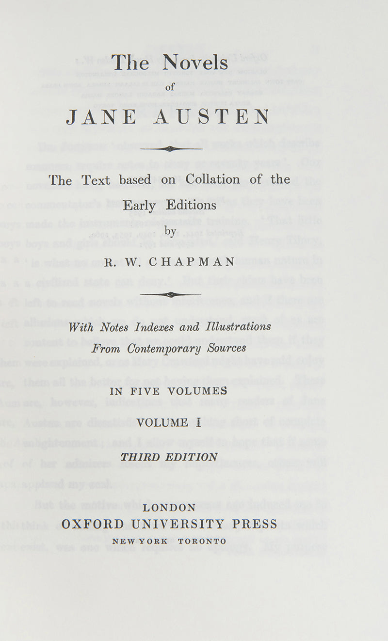 A collection of Jane Austen's Works.