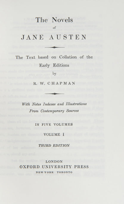 A collection of Jane Austen's Works.