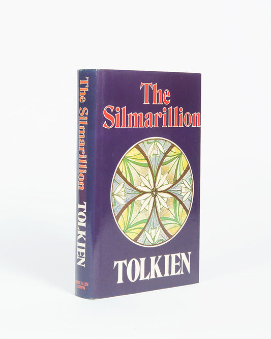 A first edition of The Silmarillion by J.R.R. Tolkien. 
