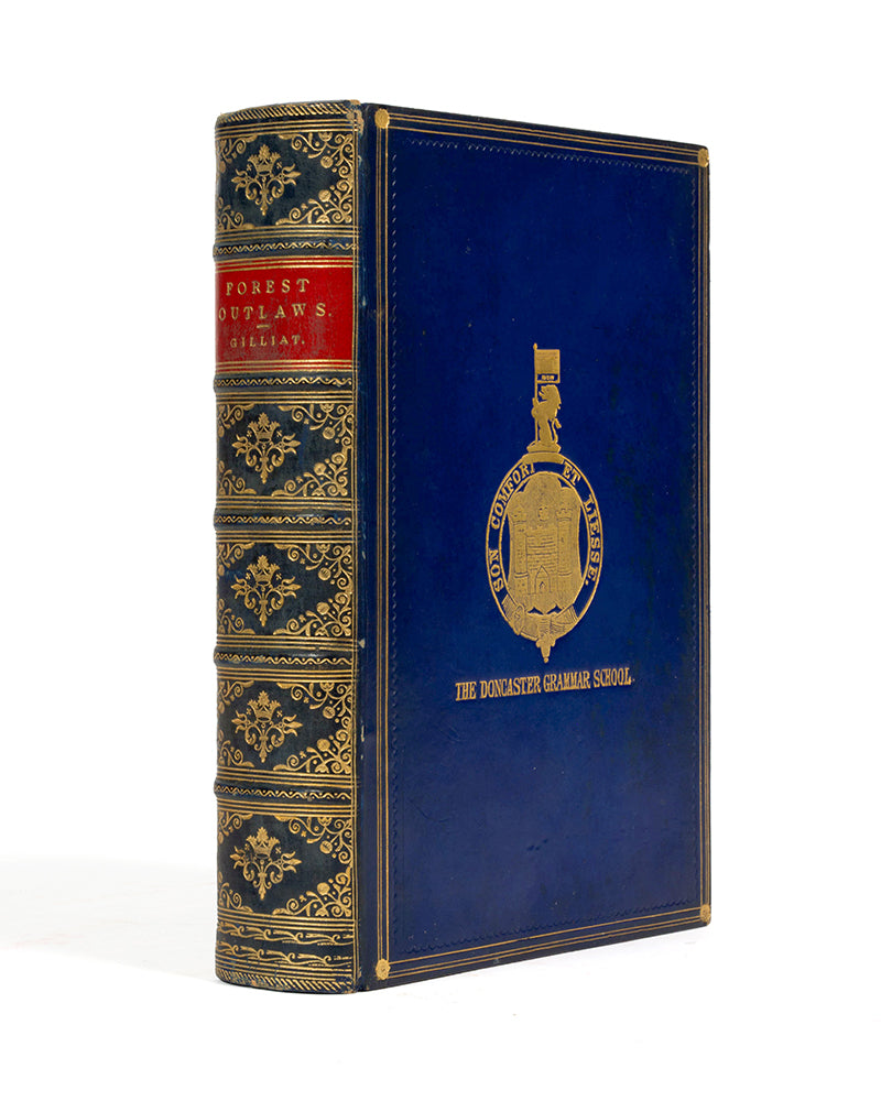 A very good copy of Edward Gilliat's historical novel, handsomely bound in full blue calf for the Doncaster Grammar School.