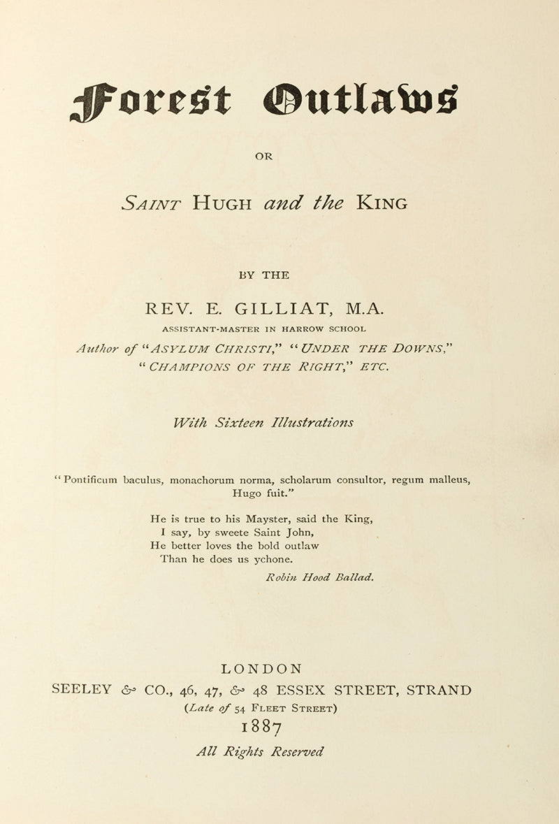 A very good copy of Edward Gilliat's historical novel, handsomely bound in full blue calf for the Doncaster Grammar School.