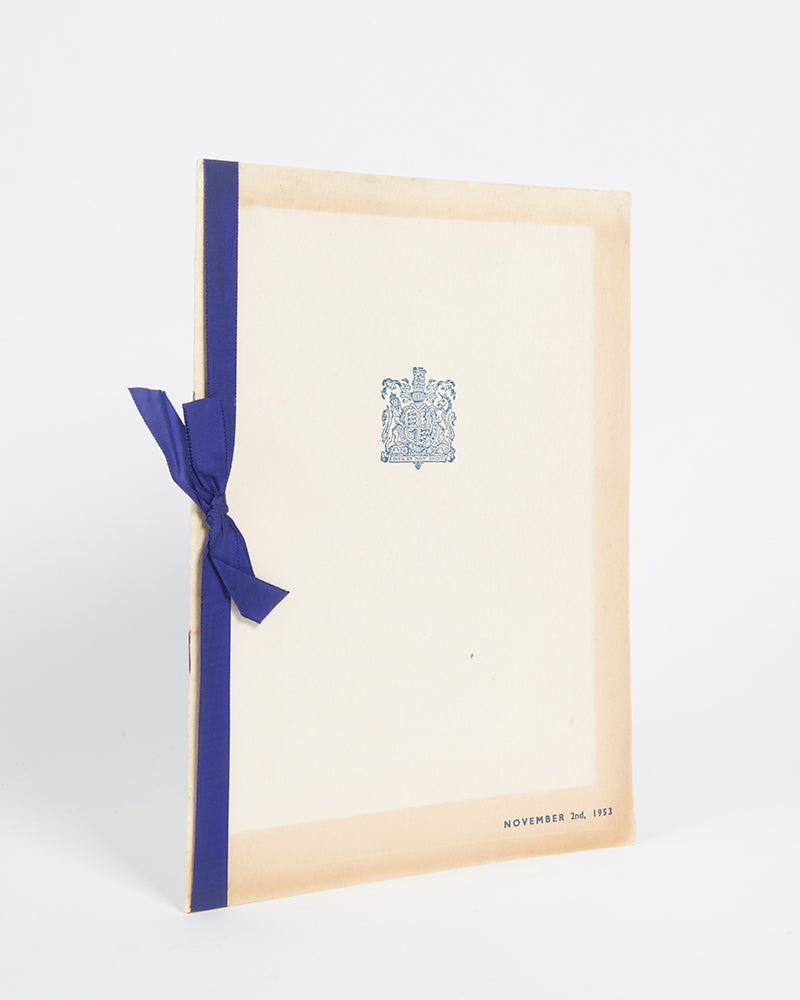 A programme for the celebration of the Ascent of Everest at the Royal Festvial Hall, issued by The Times.