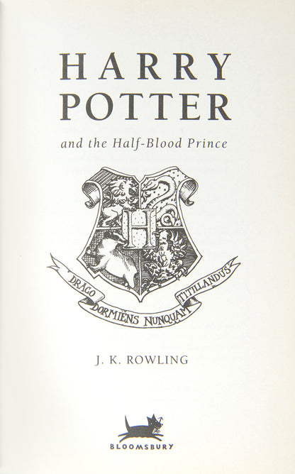 J.K. Rowling, Harry Potter and Half-Blood Prince, with misprint on Page 99, Line 9, 'eleven' instead of 'ten' O.W.L.s, a fine copy<br />