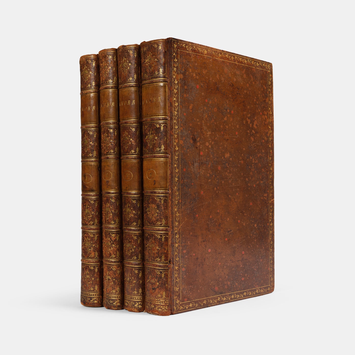 First edition of Georg Wolfgang Knorr's important work on fossils, Recueil de Monumens des Catastrophes que le Globe la Terre a Essuiees, published between 1768 and 1778.