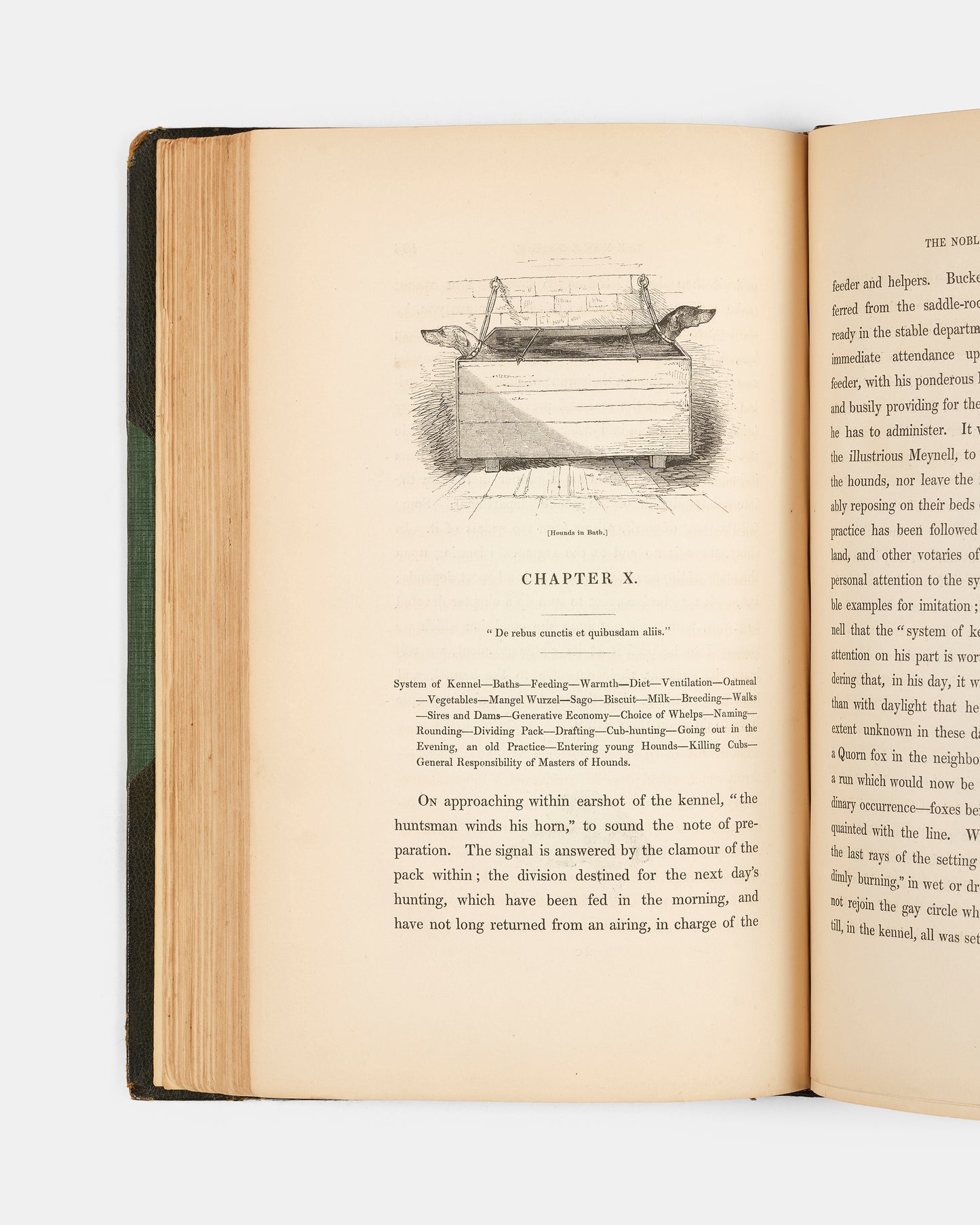 A wonderfully bound first edition, written by the Master of the Hertfordshire Hounds in 1839.