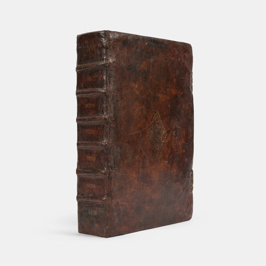 A very well preserved folio King James Bible bound with Speed's Genealogies and map of Canaan, The Book of Common Prayer, and Sternhold and Hopkins' Pslames