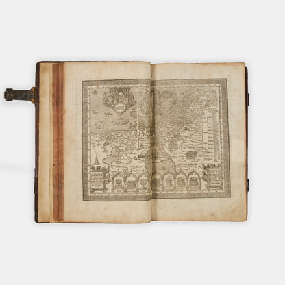 A very well preserved folio King James Bible bound with Speed's Genealogies and map of Canaan, The Book of Common Prayer, and Sternhold and Hopkins' Pslames