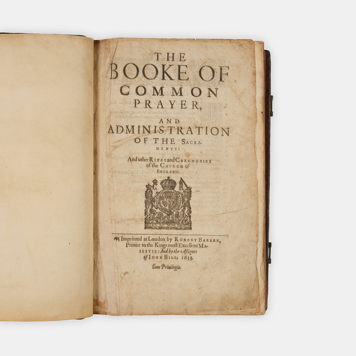 A very well preserved folio King James Bible bound with Speed's Genealogies and map of Canaan, The Book of Common Prayer, and Sternhold and Hopkins' Pslames
