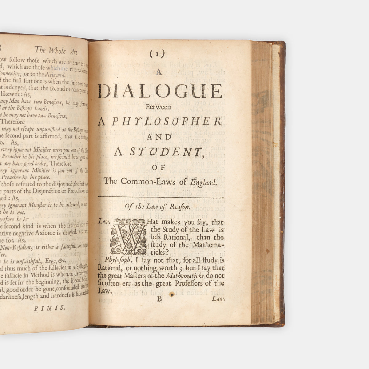 This edition of Thomas Hobbe's Art of Rhetoric marks the first publication of his Dialogue between a Phylosopher and a Student of the Common-Laws of England