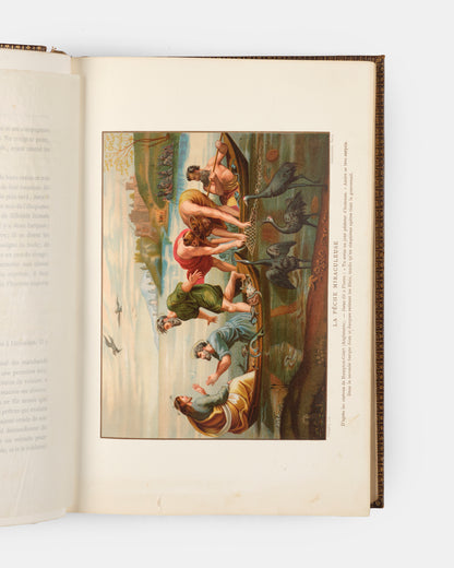 A very fine copy of Louis Veuillot's spiritual biography of Christ, containing numerous full-page colour illustrations borrowed from the monuments of Christian art. 