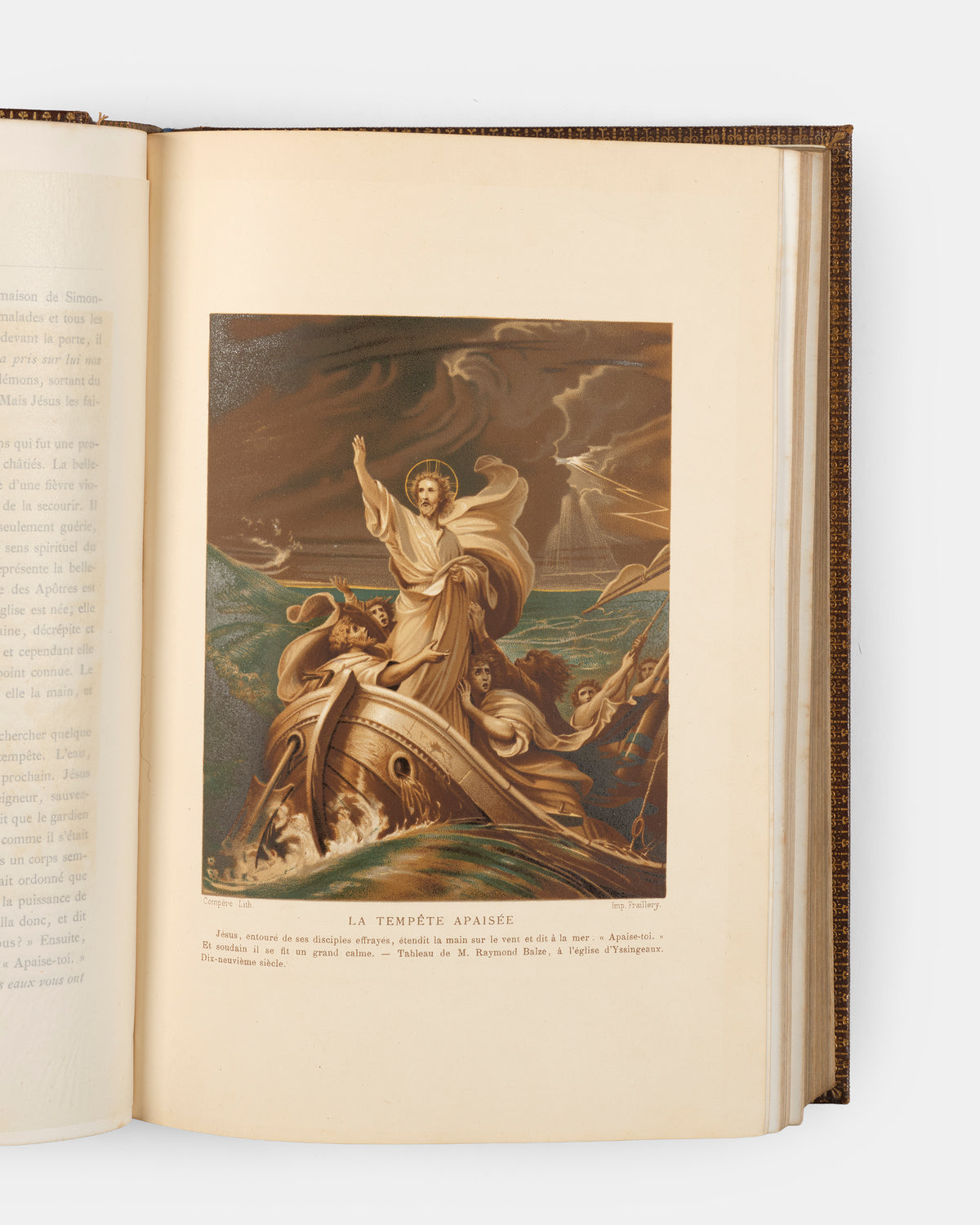 A very fine copy of Louis Veuillot's spiritual biography of Christ, containing numerous full-page colour illustrations borrowed from the monuments of Christian art. 