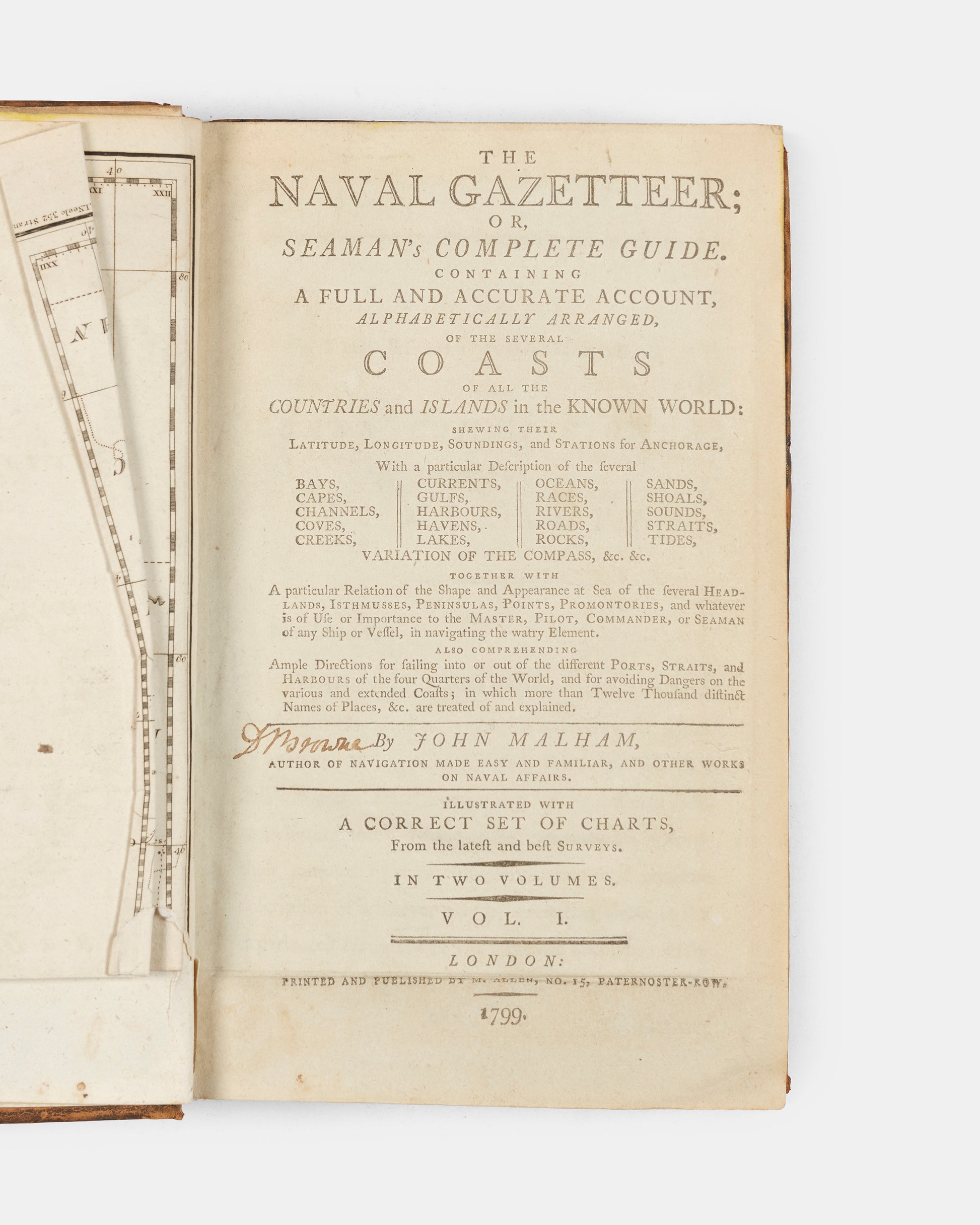 Malham's Naval Gazeteer is an alphabetical nautical encyclopaedia, offering alphabetical entries on global ports, coastal geography, navigation details, and trade routes,