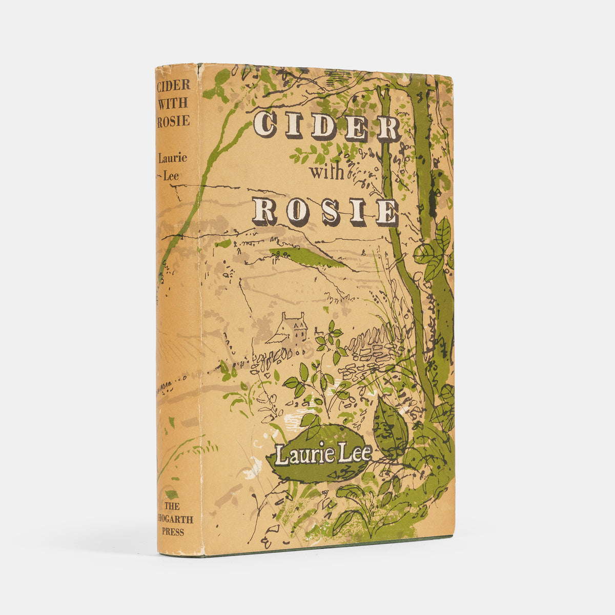 First edition of Laurie Lee's <em>Cider with Rosie</em>, in the illustrated dust jacket by John Ward.