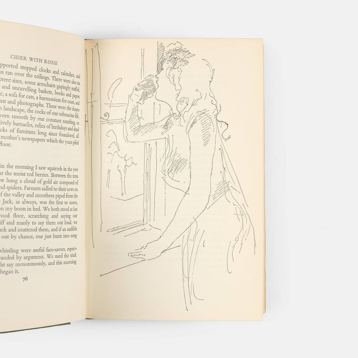 First edition of Laurie Lee's <em>Cider with Rosie</em>, in the illustrated dust jacket by John Ward.