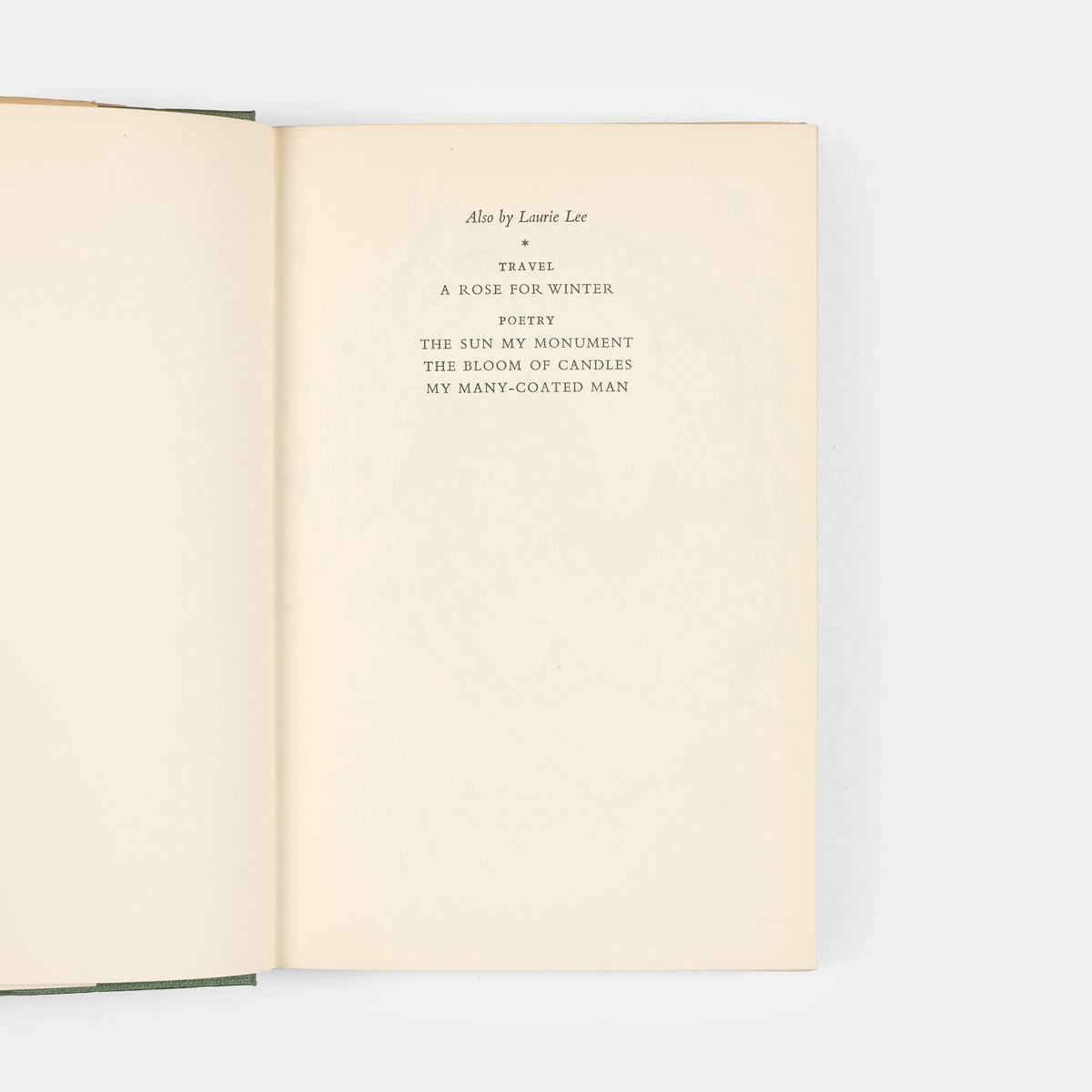 First edition of Laurie Lee's <em>Cider with Rosie</em>, in the illustrated dust jacket by John Ward.