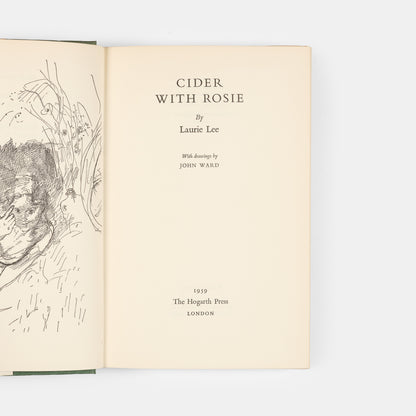 First edition of Laurie Lee's <em>Cider with Rosie</em>, in the illustrated dust jacket by John Ward.